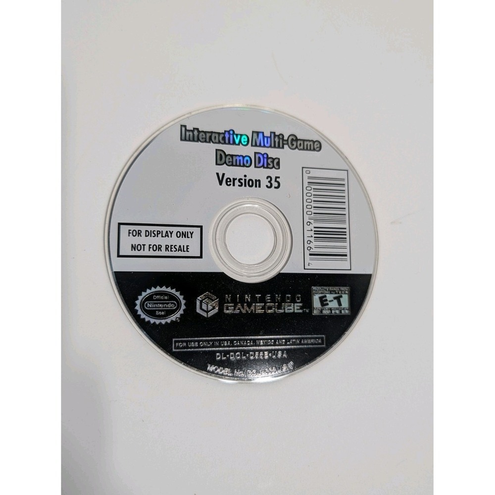Interactive Multi-Game Demo Disc‎ Version 35 – Nintendo GameCube – Disc Only